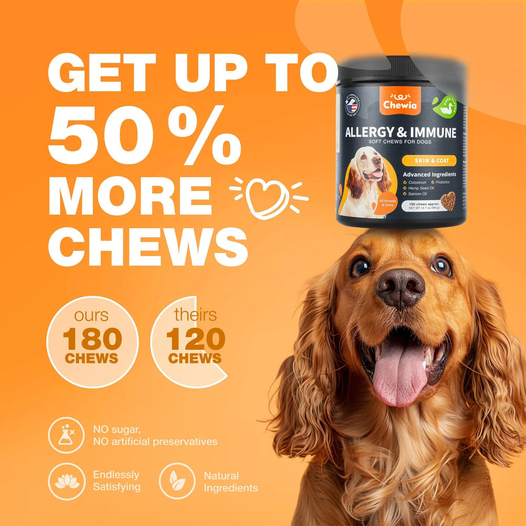 Dog Allergy Relief Chews – Itch, Skin & Immune Support