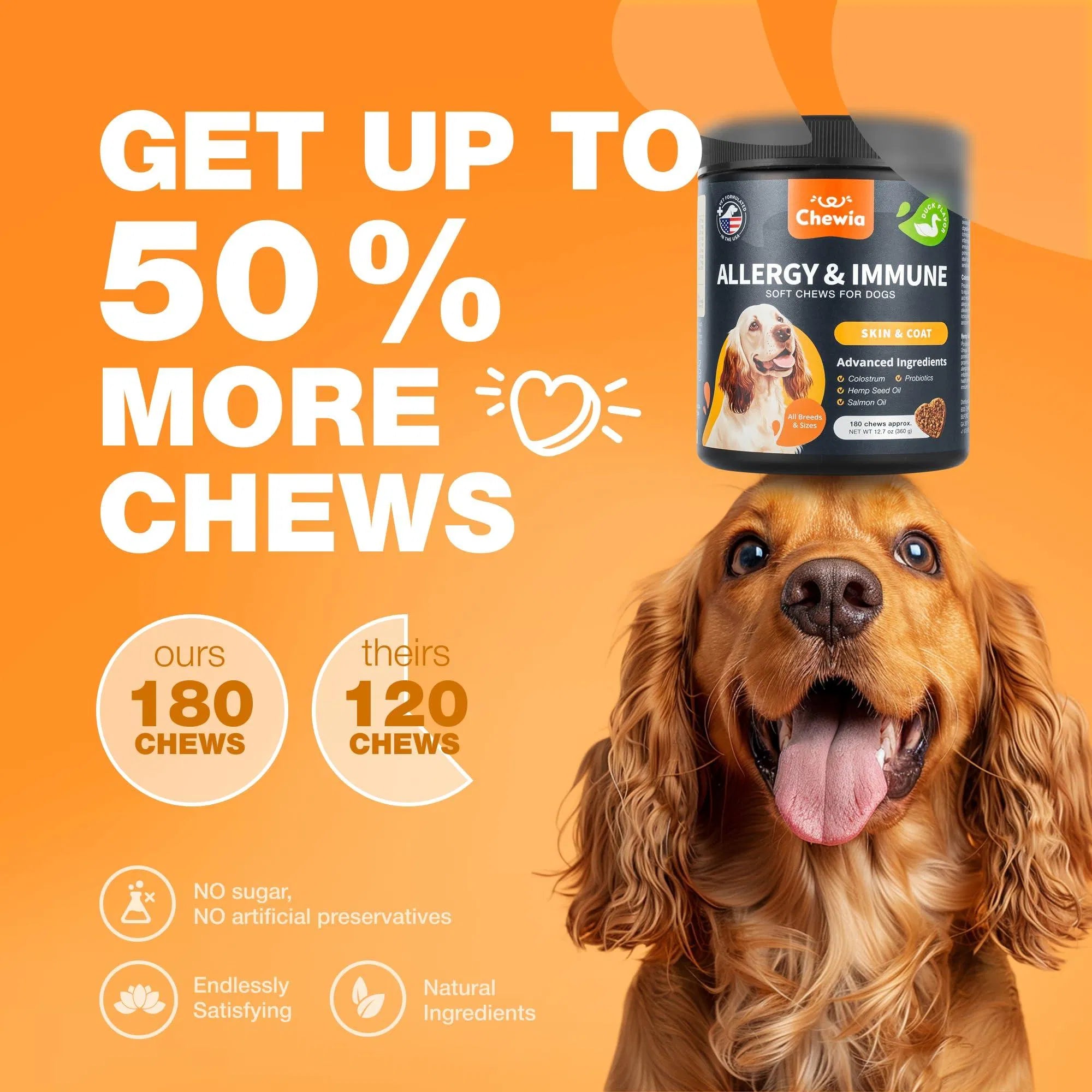 Dog Allergy Relief Chews – Itch, Skin & Immune Support