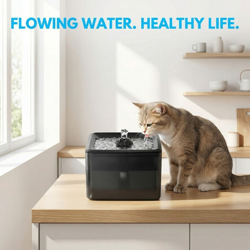 Ultra-Quiet Pet Water Fountain – 3.8L Filtered, USB Powered