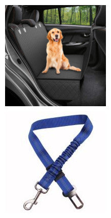 Dog Car Seat Cover Hammock with Mesh Window & Zipper