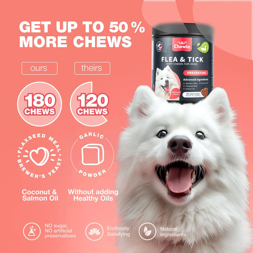 Flea & Tick Prevention Chews for Dogs – Natural Soft Treats