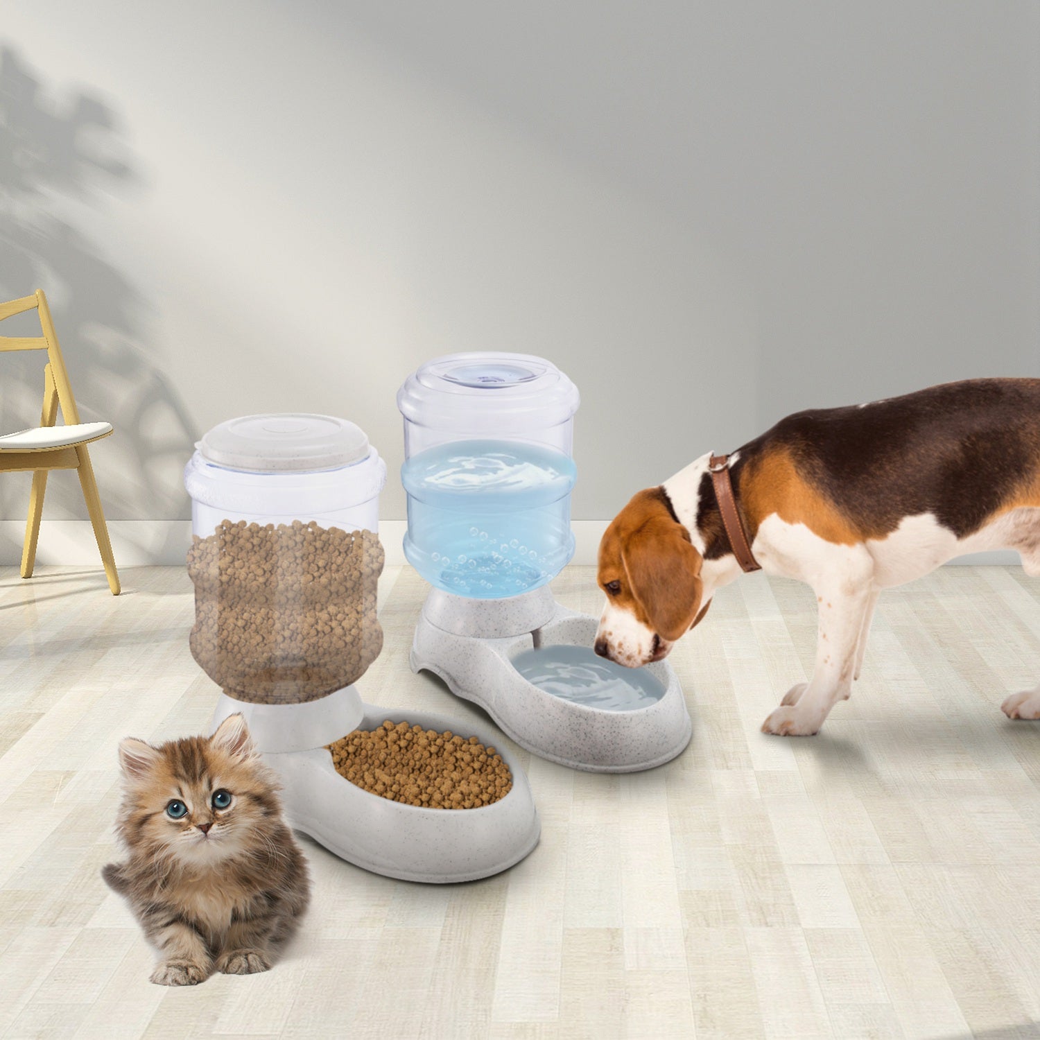 Gravity Pet Water Dispenser – 3.5L Self-Refilling for Dogs & Cats
