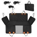 1Pc Dog Car Seat Cover For Back Seat Waterproof Oxford Cloth Seat Cover Hammock Non-Slip Scratchproof Back Seat Extender With Side Flap Mesh Window Storage Bag For Car SUV Truck