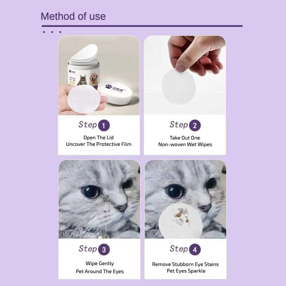 Pet Eye Cleaning Wipes for Dogs & Cats – 200 Count