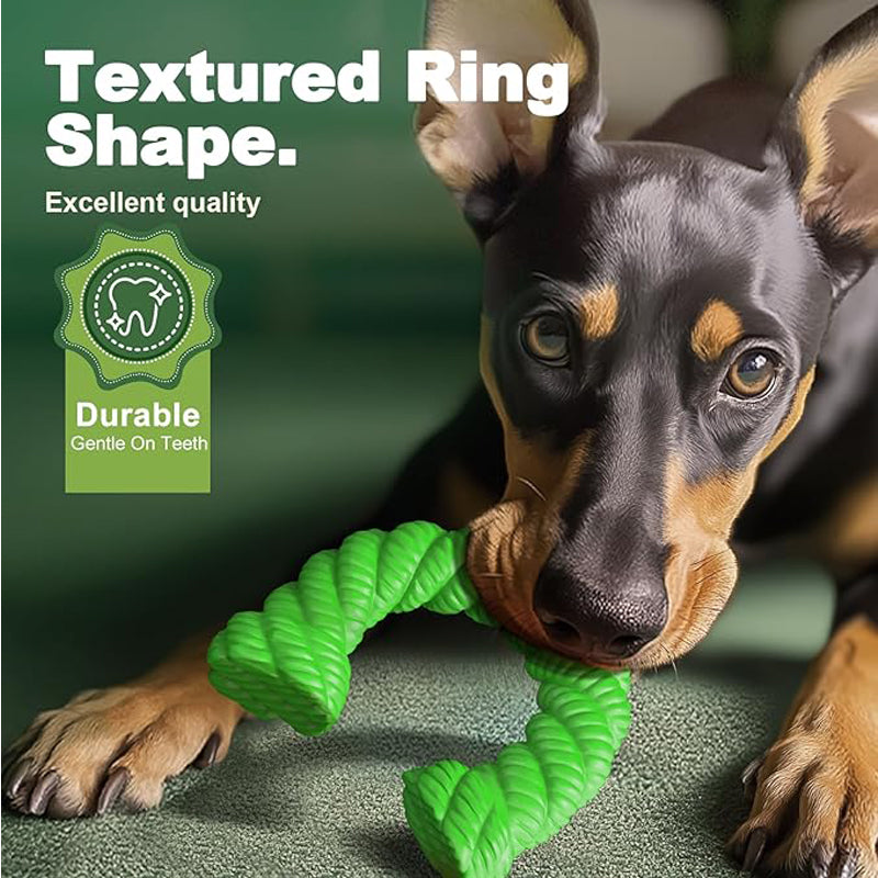 Natural Rubber Horseshoe Chew Toy for Aggressive Chewers