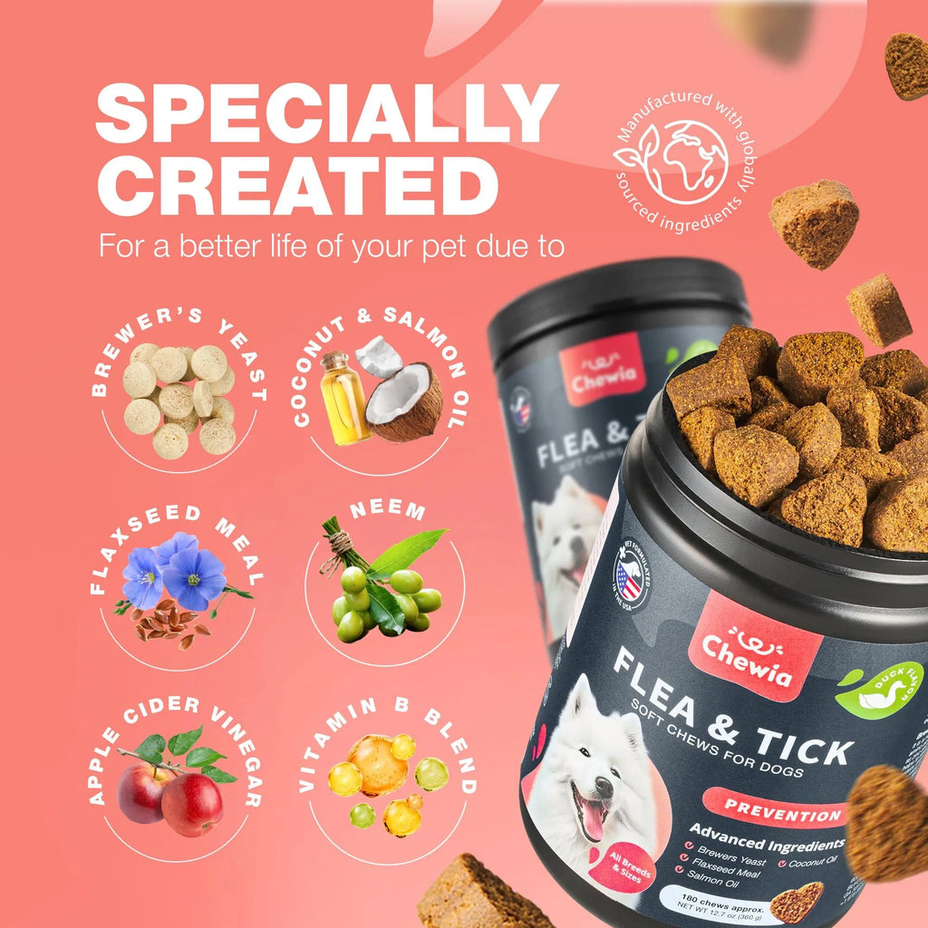Flea & Tick Prevention Chews for Dogs – Natural Soft Treats
