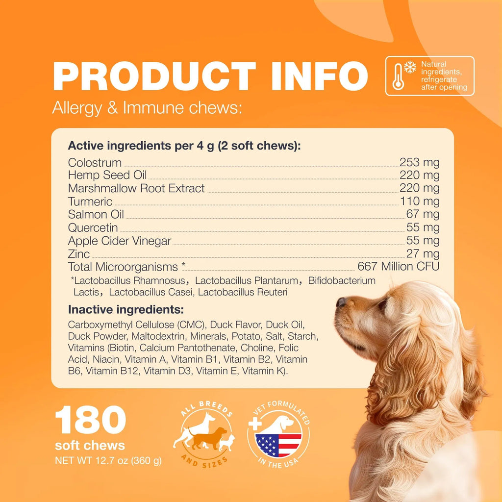 Dog Allergy Relief Chews – Itch, Skin & Immune Support