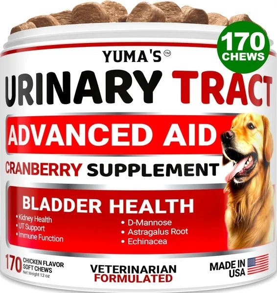 Cranberry UTI Support Chews for Dogs – 170 Count