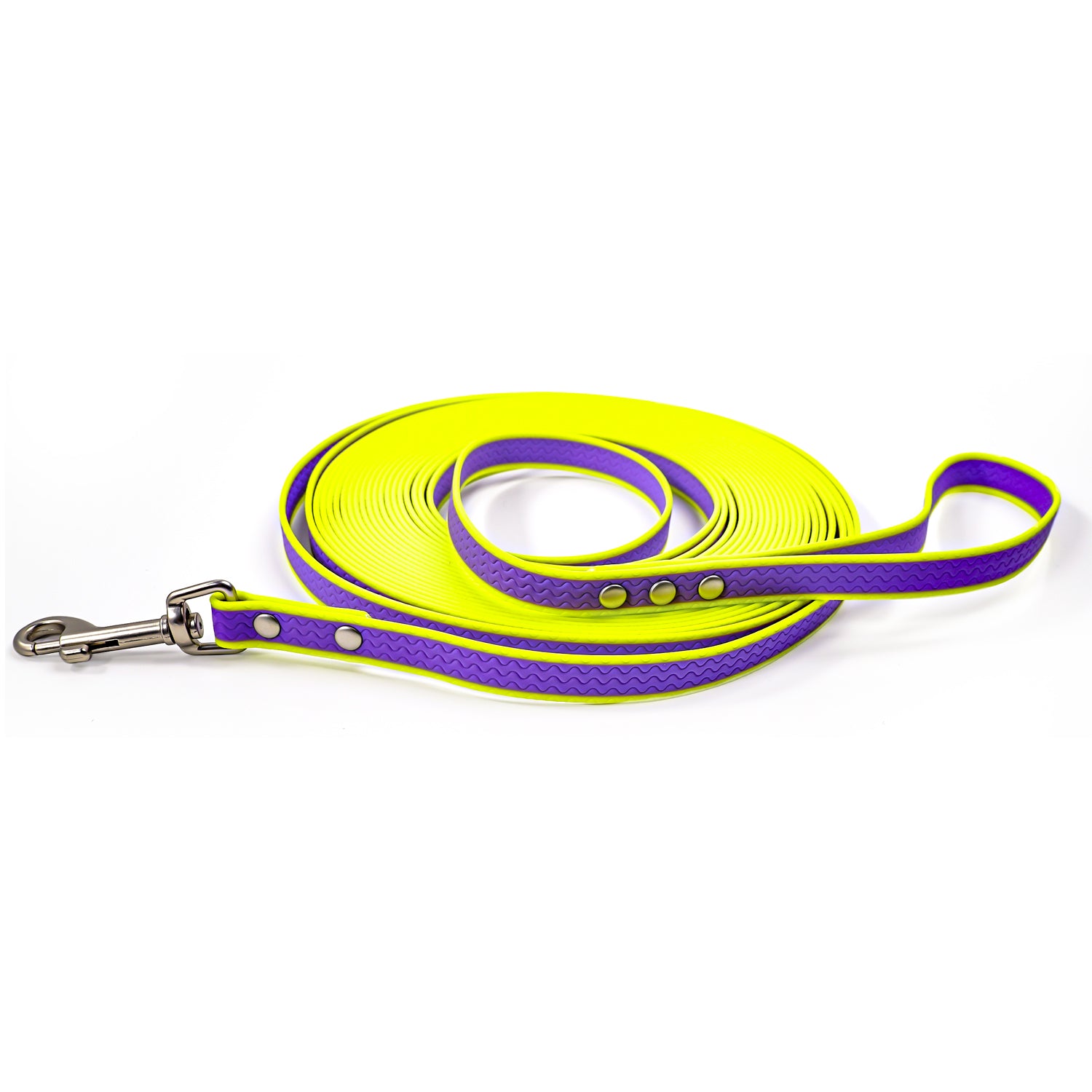 Waterproof PVC Dog Training Leash – Two-Color, Multiple Lengths