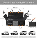 Dog Car Back Seat Cover & Hammock – Waterproof, Non-Slip, Holds 400 lbs