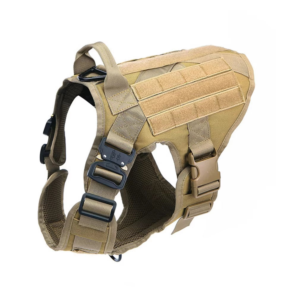 Tactical Dog Harness & Leash Set – No-Pull Nylon Vest