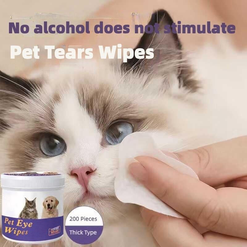 Pet Eye Cleaning Wipes for Dogs & Cats – 200 Count