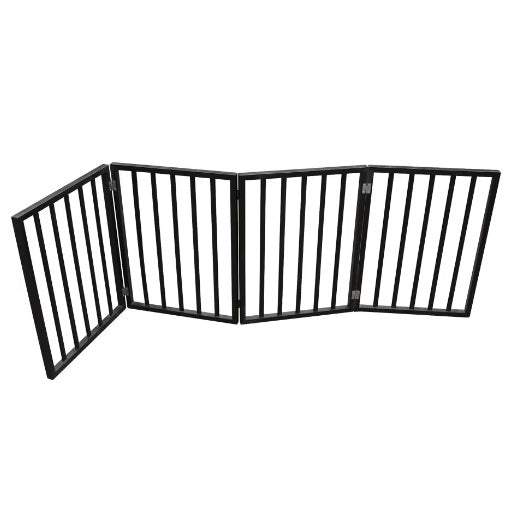 Foldable Wooden Pet Gate for Doorways & Rooms – No Installation