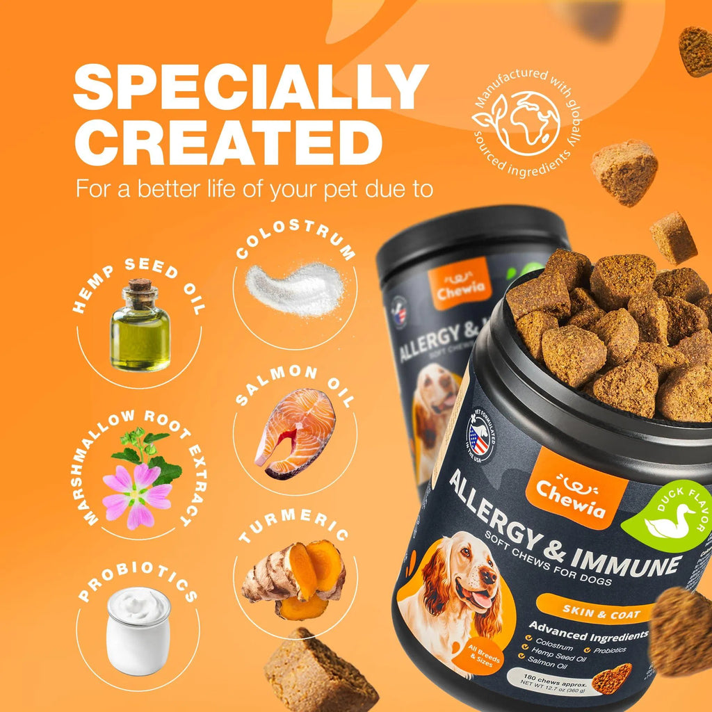 Dog Allergy Relief Chews – Itch, Skin & Immune Support