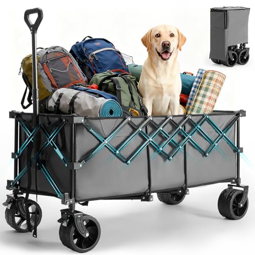 Heavy-Duty Foldable Pet Wagon Cart – 440 lb All-Terrain