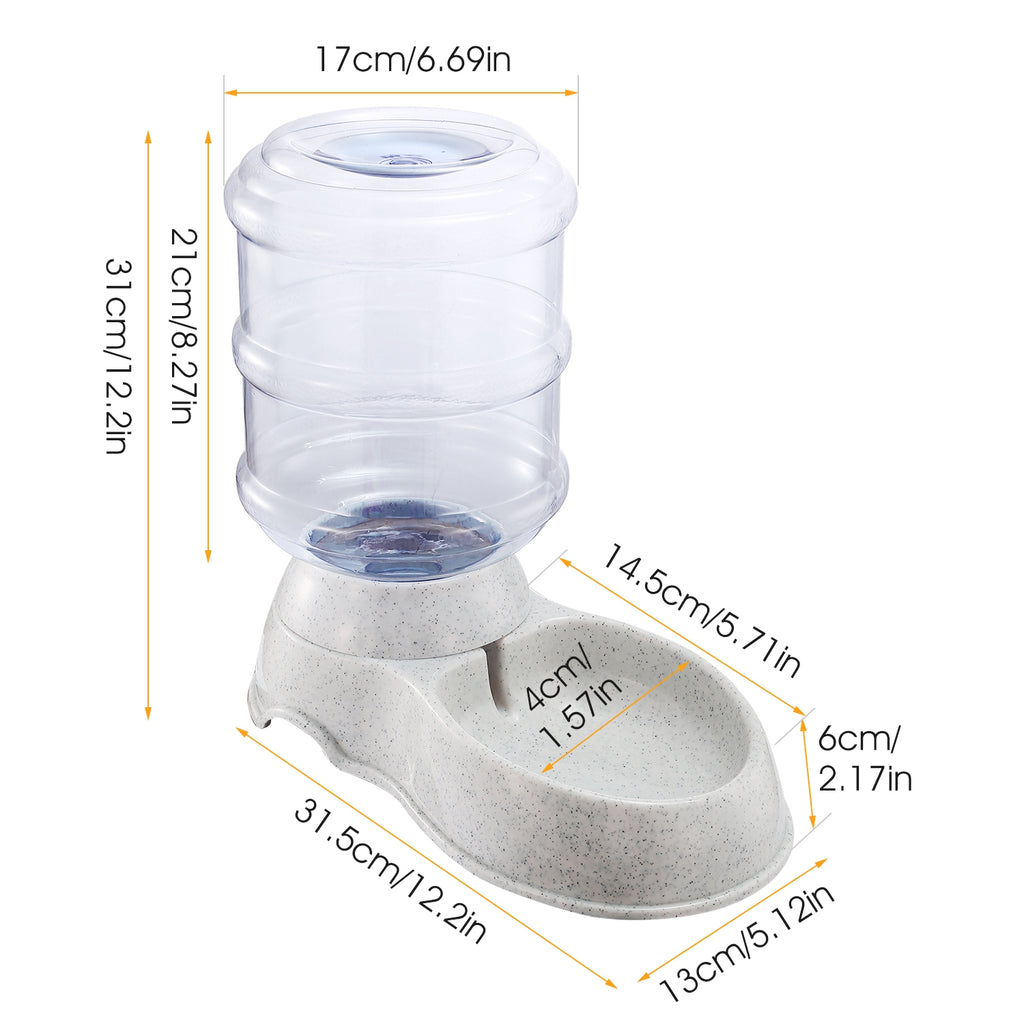 Gravity Pet Water Dispenser – 3.5L Self-Refilling for Dogs & Cats