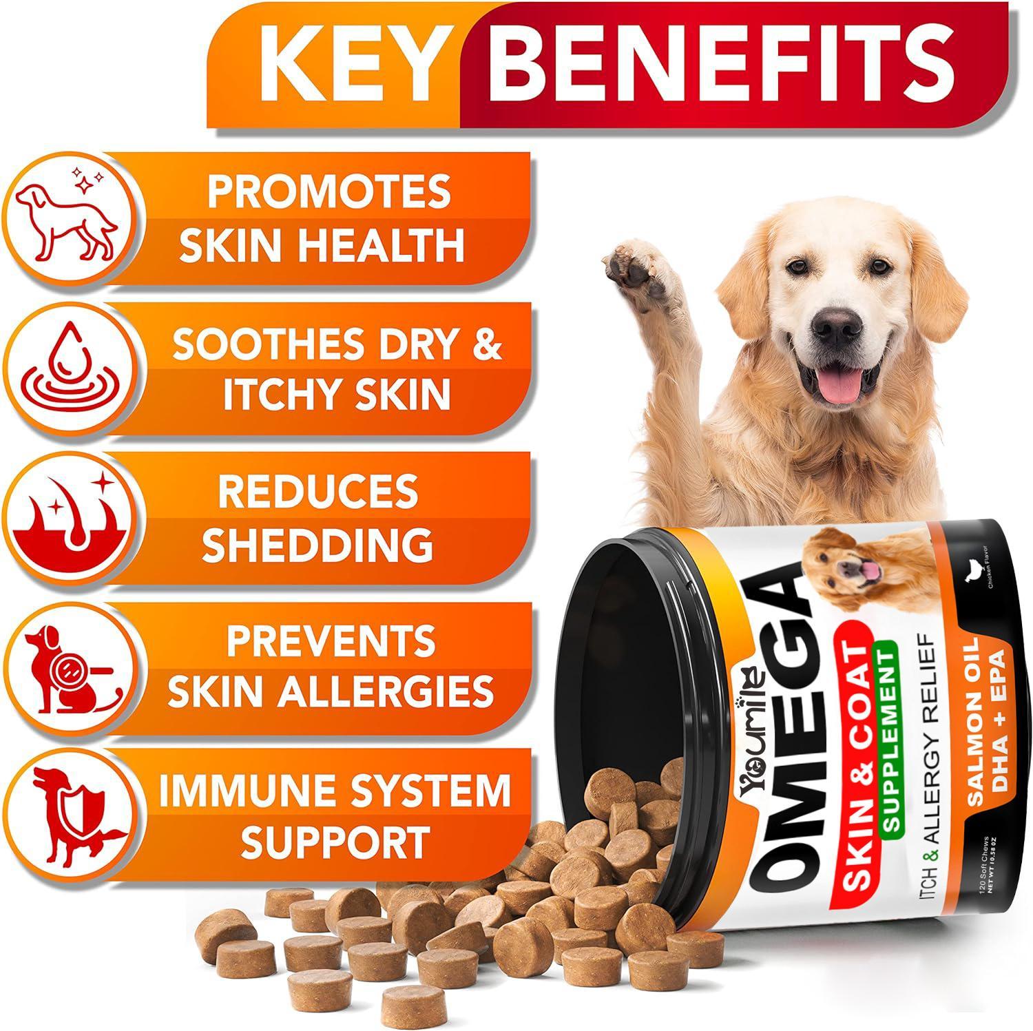 Omega-3 Salmon Oil Chews for Dogs – Skin, Coat & Joint Support