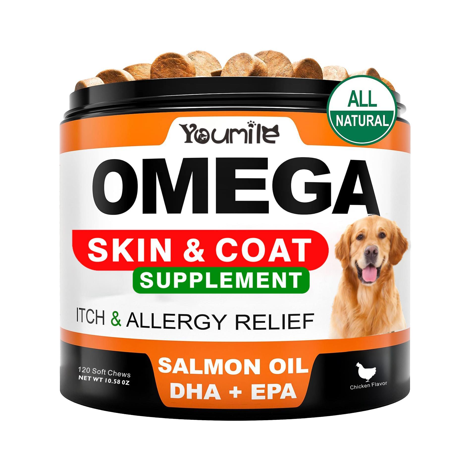 Omega-3 Salmon Oil Chews for Dogs – Skin, Coat & Joint Support