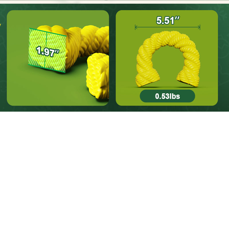 Natural Rubber Horseshoe Chew Toy for Aggressive Chewers