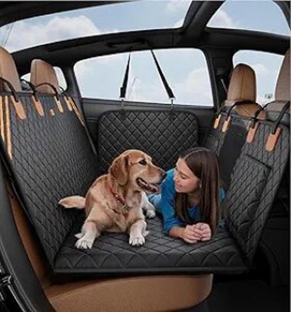 Dog Car Back Seat Cover & Hammock – Waterproof, Non-Slip, Holds 400 lbs