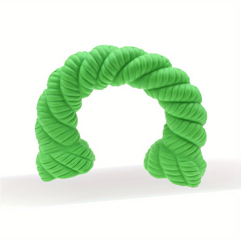 Natural Rubber Horseshoe Chew Toy for Aggressive Chewers