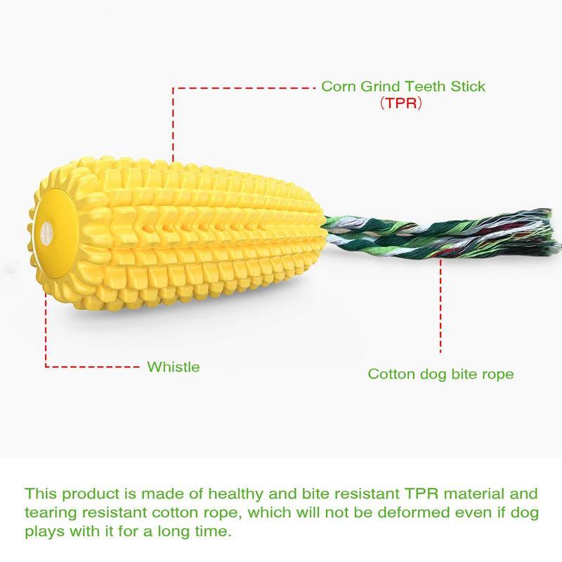 Corn Stick Squeaky Chew Toy for Dogs – Small, Medium & Large Breeds