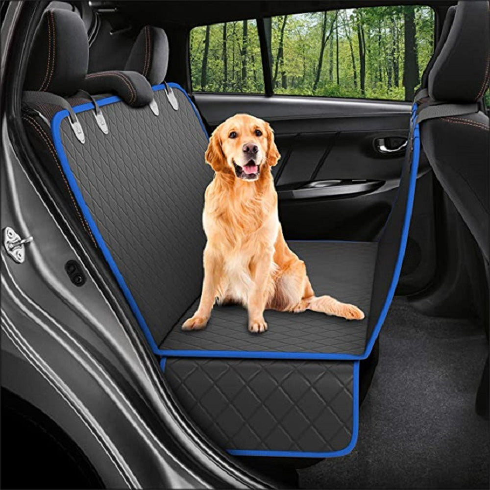 Dog Car Seat Cover Hammock with Mesh Window & Zipper