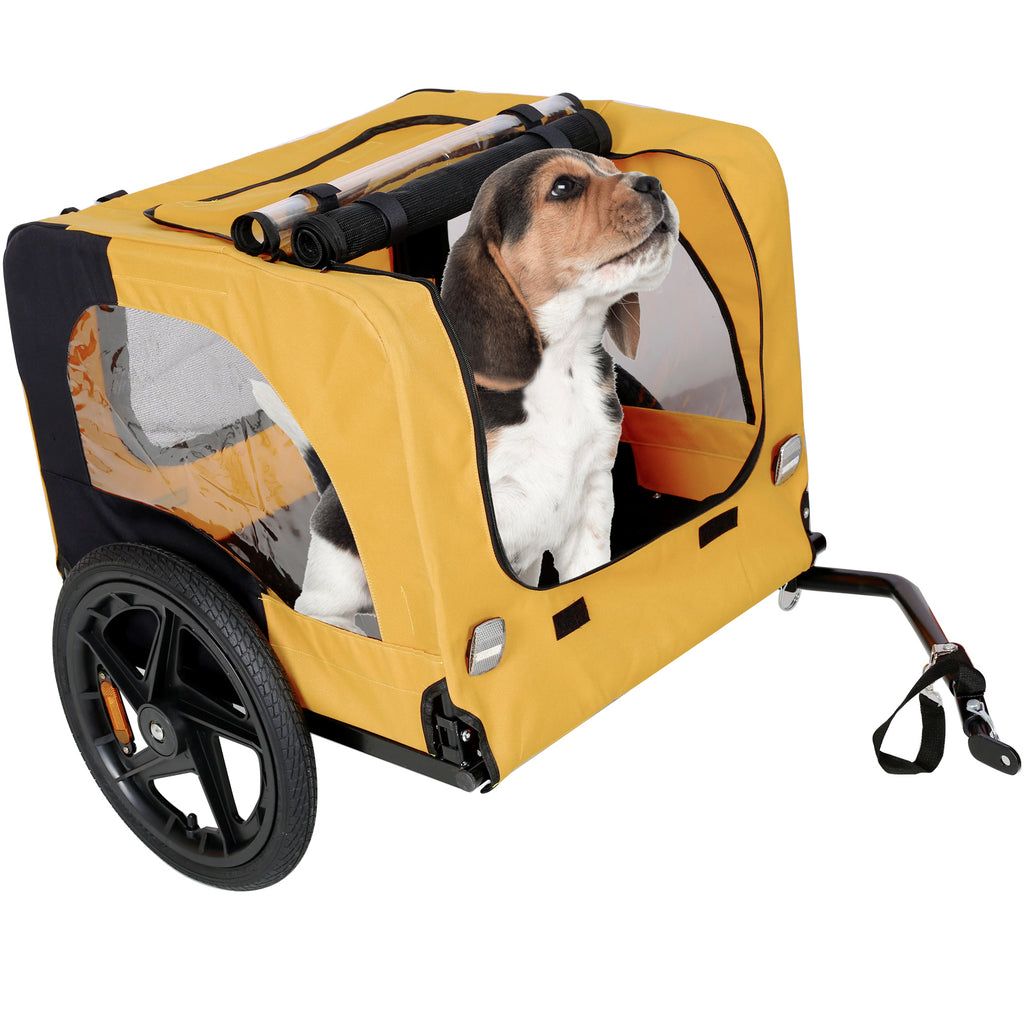 Heavy-Duty Foldable Dog Bicycle Trailer & Pet Stroller – Up to 88 lbs