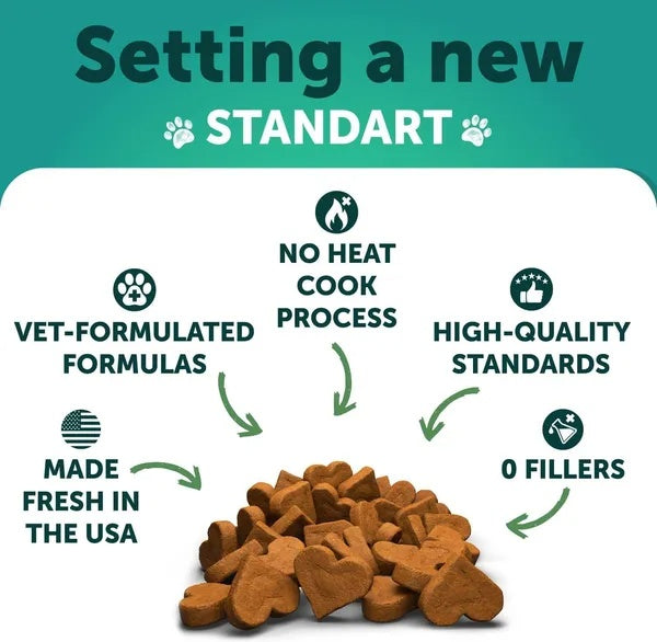 Hemp Calming Chews for Dogs – Anxiety Relief with Hemp Oil, Turmeric & Valerian (120 Treats)